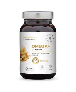 AURA HERBALS Oméga+ Vitamine D3 2000 UI (60 capsules molles)