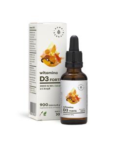 Vitamine D3 AURA HERBALS, 2000 UI FORTE (30 ml / 1 fl. oz.)