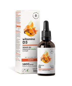 Vitamine D3 AURA HERBALS, 2000 UI FORTE, TCM (50 ml / 1,69 fl. oz.)