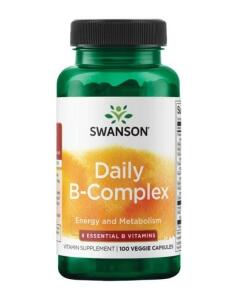 Swanson - B-complex, dagelijks - 100 vegetarische capsules