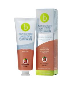 Dentifrice blanchissant multifonctionnel BECONFIDENT à la fraise et à la menthe (75 ml)