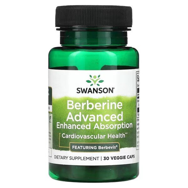 Swanson - Geavanceerde Verbeterde Opname van Berberine - 30 Plantaardige Capsules