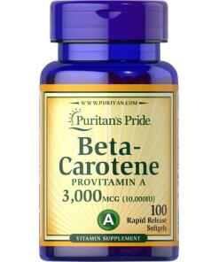 Puritan's Pride - Bètacaroteen, 10.000 IE - 100 Zachte Capsules