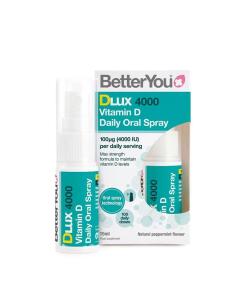 BetterYou - DLux 4000 Daily Vitamin D Oral Spray, Natural Peppermint - 15 ml.