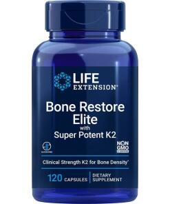 Restauration osseuse élite avec Super Potent K2 - 120 capsules