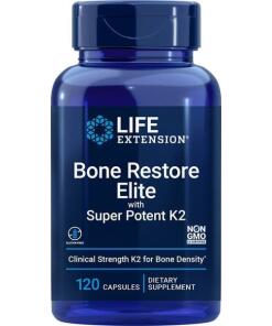 Restauration osseuse élite avec Super Potent K2 - 120 capsules