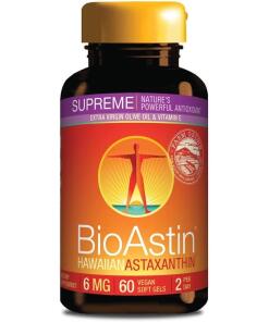 Bioastin Suprême de CYANOTECH CO - astaxanthine, 6 mg (60 gélules)