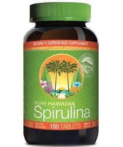 Spiruline hawaïenne CYANOTECH CO, 1000 mg (180 comprimés)