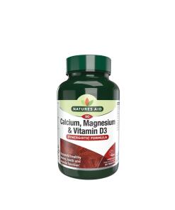 Comprimés de Calcium, Magnésium et Vitamine D3 Natures Aid (90 comprimés)
