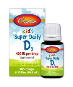 Carlson Labs - Super Dagelijkse D3 voor Kinderen, 400 IE - 10 ml