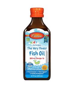 Kid's The Very Finest Fish Oil, 800mg Natural Orange - 200 ml.