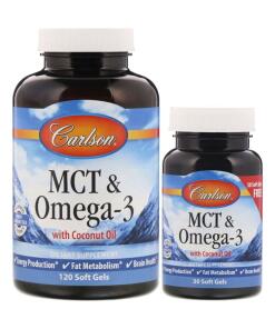 Carlson Labs - MCT en Omega-3 - 120 + 30 softgels