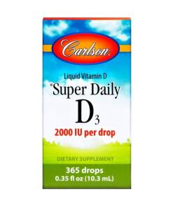 Carlson Labs - Super Dagelijkse D3, 2000 IE - 10 ml