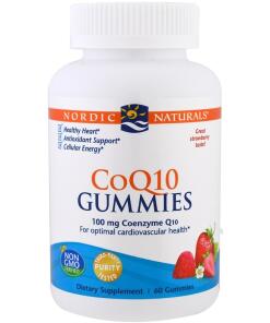 Nordic Naturals - CoQ10 Gummies, 100 mg met Aardbeiensmaak - 60 Stuks