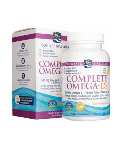 Nordic Naturals - Compleet Omega-D3, 565 mg met Citroensmaak - 60 Zachte Capsules
