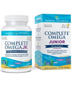Nordic Naturals - Compleet Omega Junior, 283 mg Citroen - 90 mini softgels