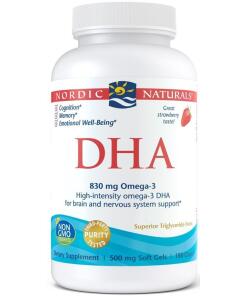 DHA, 830mg Fraise - 180 capsules molles