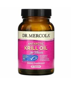 Huile de Krill Antarctique du Dr. Mercola pour les femmes (90 gélules)