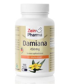 Zein Pharma - Damiana, 450 mg - 100 capsules