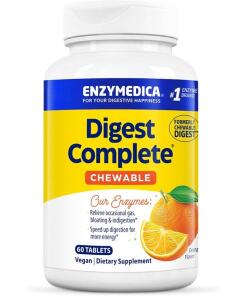 Enzymedica - Digest Complete à Croquer, Saveur Orange - 60 comprimés