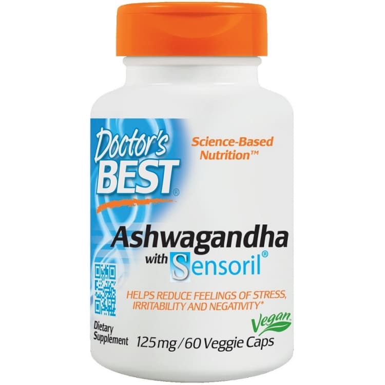 Doctor's Best - Ashwagandha met Sensoril, 125 mg - 60 vegetarische capsules