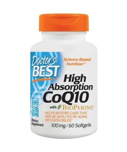 Doctor's Best - CoQ10 met Hoge Absorptie en BioPerine, 100mg - 60 Softgels