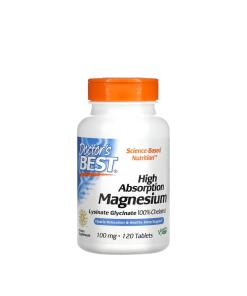 Doctor's Best - High Absorption Magnesium, 100mg - 120 tablets