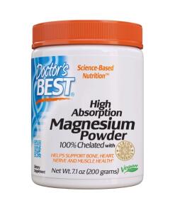 Doctor's Best - Magnesiumpoeder met Hoge Opname - 200g