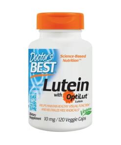 Doctor's Best - Luteïne van OptiLut, 10 mg - 120 vegetarische capsules