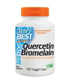 Doctor's Best - Quercetine Bromelaïne - 180 vegetarische capsules