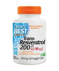 Doctor's Best - Trans-Resveratrol met ResVinol-25, 200 mg - 60 capsules