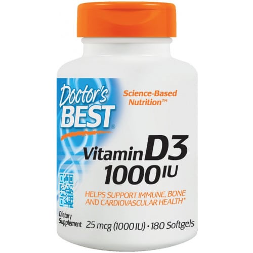 Doctor's Best - Vitamine D3, 5000 IE - 360 softgels