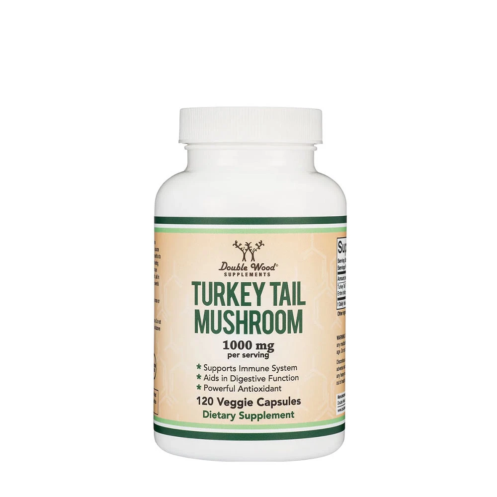 Double Wood Supplements - Kalkoenstaartzwam Capsules (120 capsules)