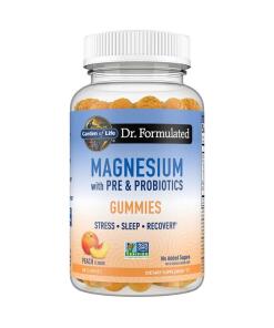 Garden of Life - Dr. Geformuleerd Magnesium met Pre- & Probiotica Gummies, Perziksmaak - 60 Stuks