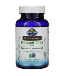Garden of Life - Dr. Geformuleerde Veganistische Prenatale DHA - 30 Softgels