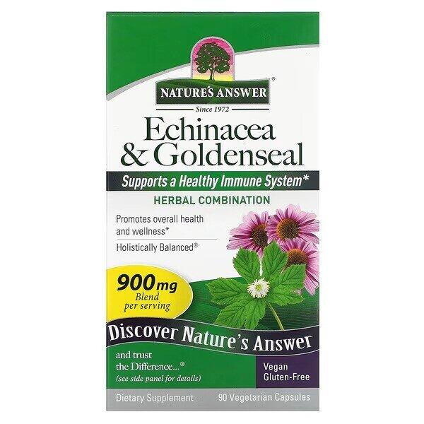 Réponse de la nature - Capsules d'échinacée et de racine d'hydraste - 90 gélules végétales