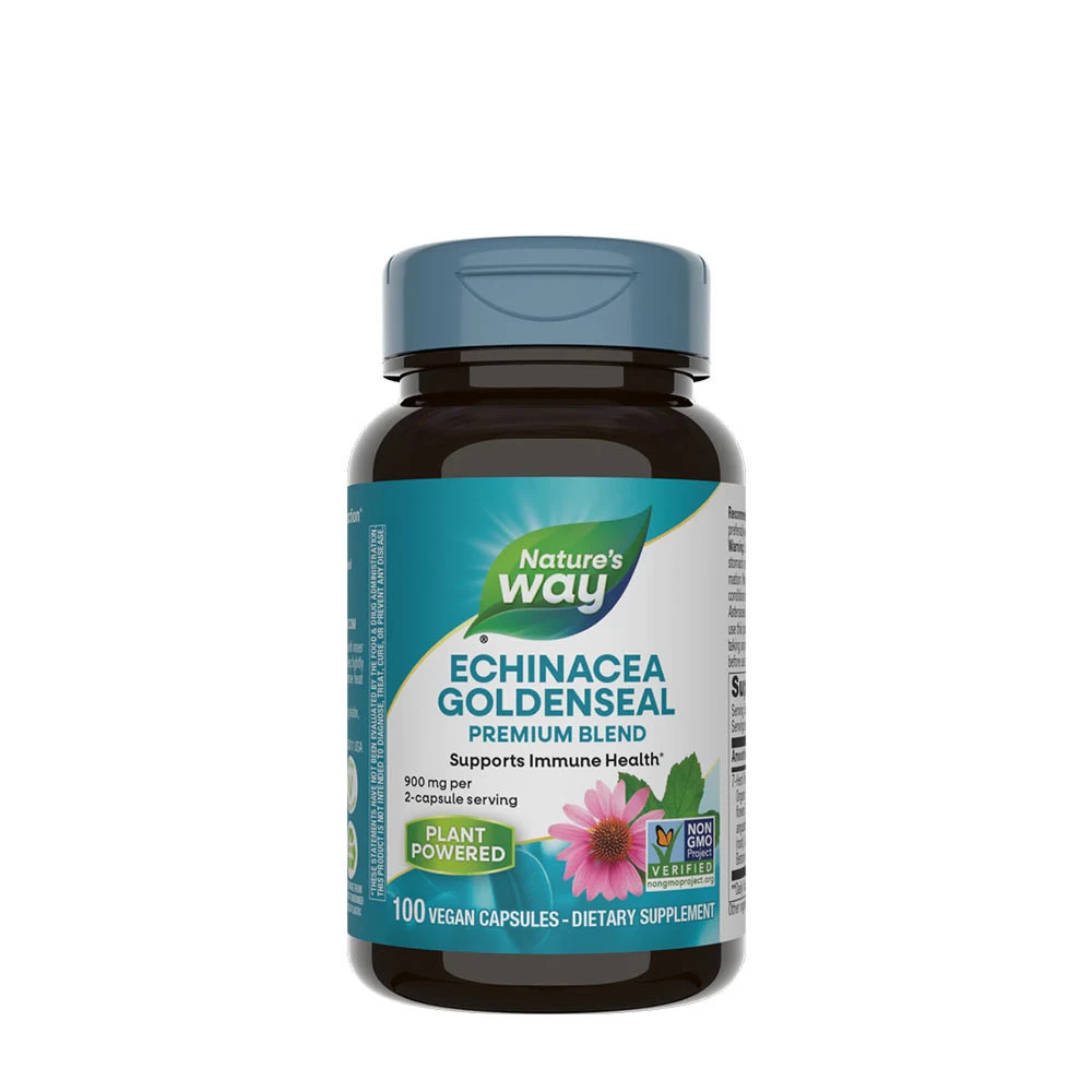 Mélange Premium d'Echinacée et de Hydraste du Canada de Natures Way (100 capsules)