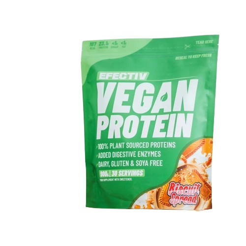 Nutrition Efectiv - Sac de protéines végétaliennes, pâte à tartiner aux biscuits - 900g