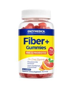 Enzymedica - Fiber+ Winegums, Bloedsinaasappelsmaak - 90 winegums