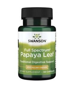 Swanson - Volledig Spectrum Papajablad Extract, 400 mg - 60 capsules