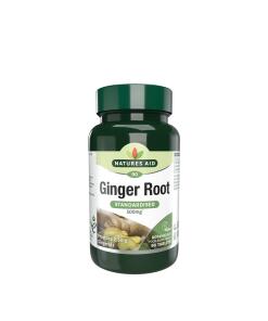 Natures Aid - Gestandaardiseerd Gemberwortel 500 mg (90 tabletten)