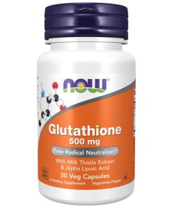 Glutathion avec extrait de chardon-Marie et acide alpha-lipoïque, 500mg - 30 gélules