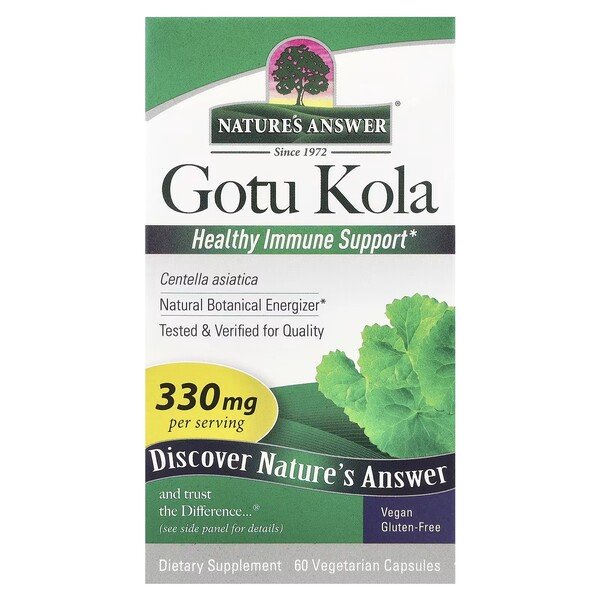 Nature's Answer - Gotu Kola, 330 mg - 60 vegetarische capsules