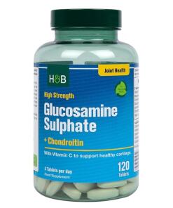 Holland & Barrett - Hoogwaardig Glucosaminesulfaat + Chondroïtine - 120 tabletten