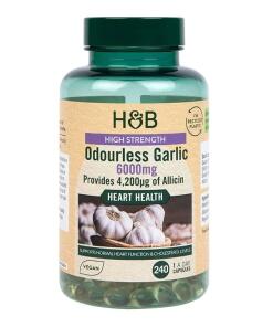 Holland & Barrett - Hoogwaardige Geurloze Knoflook, 6000 mg - 240 capsules