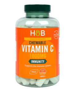 Holland & Barrett - Vitamine C à Croquer Haute Puissance, 1000mg - 120 comprimés