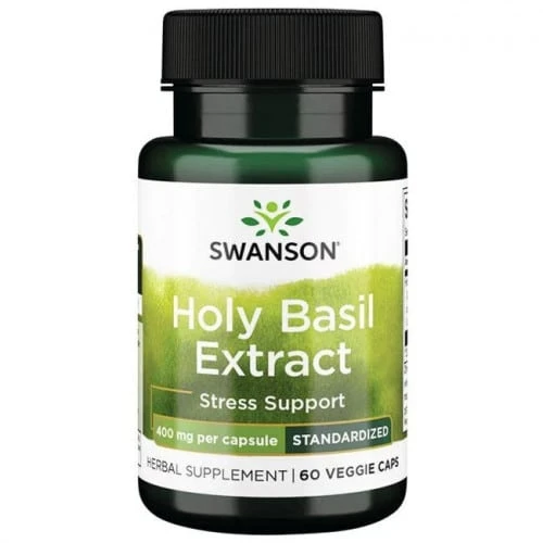 Extrait de basilic sacré, 400mg - 60 vcaps