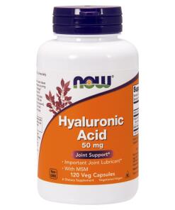 Acide hyaluronique avec MSM, 50mg - 120 gélules végétales