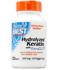 Doctor's Best - Gehydrolyseerde Keratine, 500mg - 60 capsules