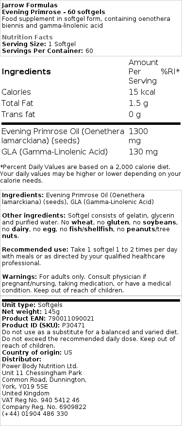 Onagre - 60 gélules – Image 2